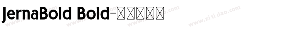 JernaBold Bold字体转换